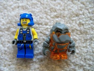 Lego Power Miners - Rare - Rock Monster & Miner - Firox (trans - Orange)