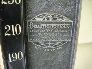 EARLY Vintage 1900s Baumanometer Blood Pressure Monitor KOMPAK MODEL W/NAME SN 2