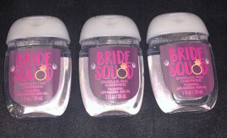 Bath Body Bride Squad 3 Piece Pack - Hand Sanitation Gel Rare