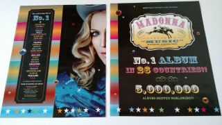 Madonna " Music " No.  1 Album In 26 Countries Rare Print Promo Poster Ad