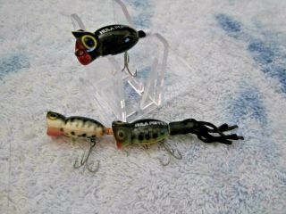 Vintage Fishing Lure Arbogast Fly Rod Hula Poppers