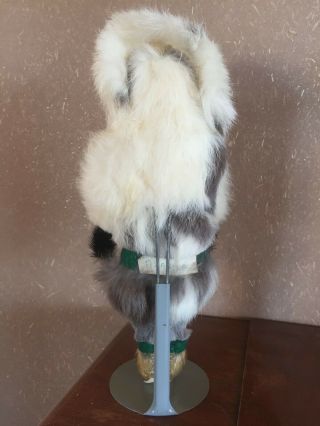 Vintage Alaskan Eskimo Doll with Fur and Leather 10 