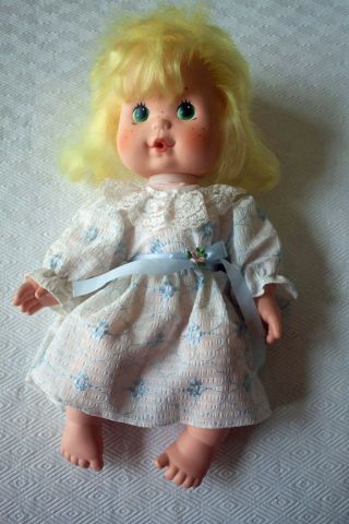 14 " Strawberry Shortcake Lemon Meringue Blow Kiss Baby Doll 1982 Vintage Kenner