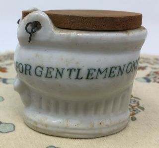 Vintage Dollhouse Miniature Porcelain White Toilet For Gentlemen Only Made Japan