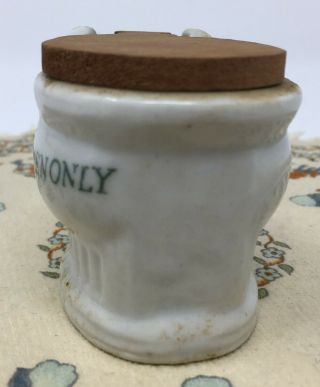 Vintage Dollhouse Miniature Porcelain White Toilet For Gentlemen Only Made Japan 2
