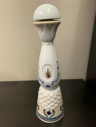 Rare Tequila Clase Azul Anejo Ceramic Hand Painted 750ml Mexico (empty Bottle)