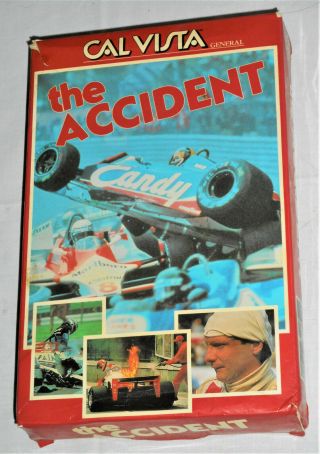 The Accident - Vhs - Rare Big Box Cal Vista Video Auto Racing Crash Compilation