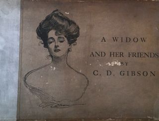 1901 A Widow And Her Friends By Charles Dana Gibson Book Illustrations Antique