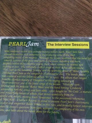The Interview Sessions Pearl Jam,  rare 90s Eddie Vedder interview,  Chatcd4 2