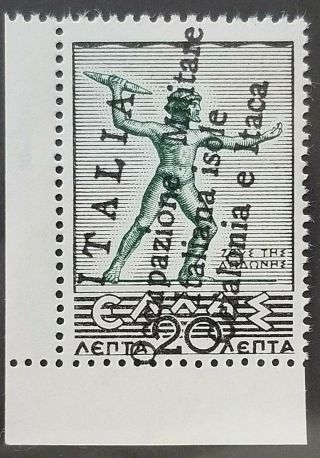 Greece Italy Occupation Ionian Islands Rare " Mnh " Signed Value:€ 2.  000,  36