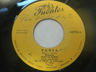 Rare 1974 Colombia Latin 45 Fruko El Bueno - Tania / El Arbol Fuentes 508 Listen