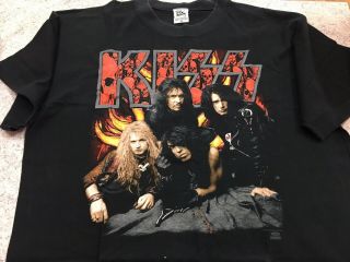 Kiss T - Shirt - Revenge Tour 1992 Rare Shirt Vintage The Kiss Company 1