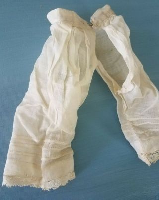 Antique Split Crotch Doll Pantaloon/bloomers Cotton For China Head French Bisque