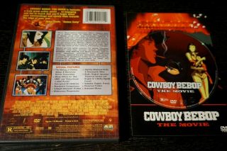 Cowboy Bebop: The Movie (DVD,  2003,  Special Edition) Rare Manga Anime OOP 2