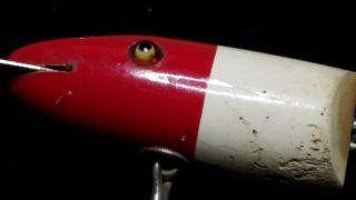 VINTAGE C.  C.  B.  2602 RED HEAD JOINTED PIKE FISHING LURE 2
