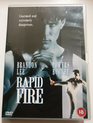 Rapid Fire Dvd,  Regions 2 Pal,  Rare,  Brandon Lee