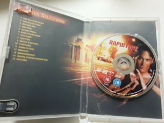 RAPID FIRE DVD,  REGIONS 2 PAL,  RARE,  BRANDON LEE 3