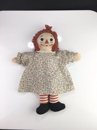 Vintage Raggedy Ann Doll 15 " I Love You Heart