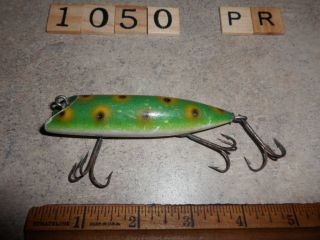 T1050 Pr Early Wooden South Bend Bass Oreno Fishing Lure No Eyes
