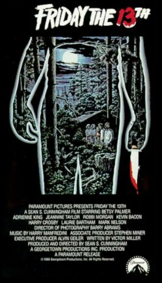 Rare Vintage - Friday The 13th (vhs,  1980) Collectible - Paramount Pictures