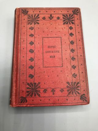 Representative Men Emerson Seven Lectures Mershon Publishers Antique