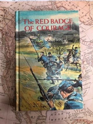 " Rare " The Red Badge Of Courage By Stephen Crane,  1968 Golden Press,  Unabridged