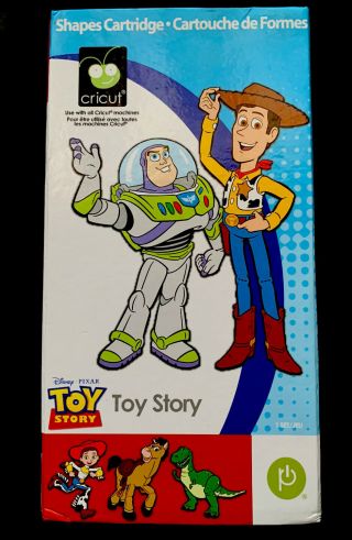 Cricut Cartridge Disney Pixar Toy Story Unlinked Buzz Woody Rex Rare Retired