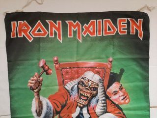 Iron Maiden The First Ten Years Vintage 1990 ' s Textile Poster Flag 3