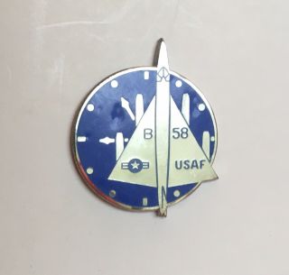 Usaf Strategic Air Command Sac B - 58 Hustler Pin Rare