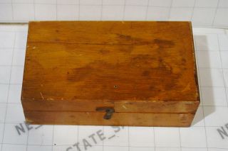 Old Antique Balance Scale Weight Set Diecast Brass Weights Wooden Store Box