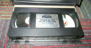 ATTACK OF THE KILLER TOMATOES VHS VIDEO MOVIE,  RARE 1984 MEDIA HOME ENT.  GUC 2