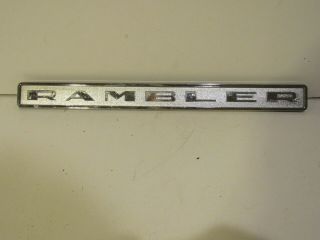 Vintage Amc Rambler 3490252 Emblem Metal Trim Decal Rare Ornament
