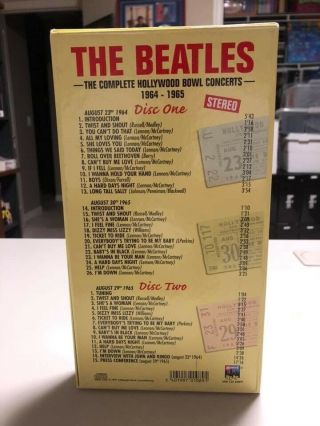 The Beatles “Complete Hollywood Bowl Concerts 1964 - 1965” RARE 2 - CD BOX SET 2