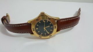 Vintage Gruen Lady Gold Tone Analog Quartz Watch Hour Battery 001 - 2035