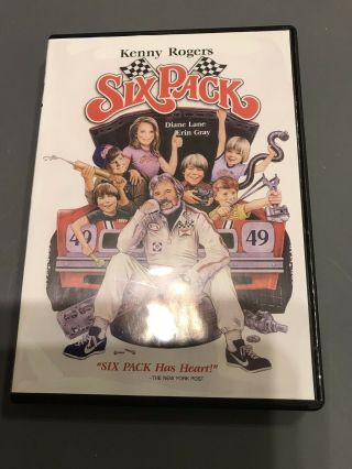 Six Pack (dvd,  2006) Anchor Bay Rare Oop Kenny Rogers,  Diane Lane,  Erin Gray