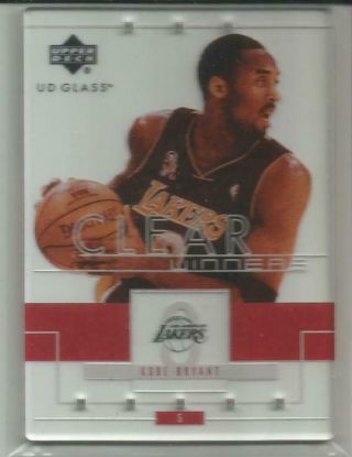 Kobe Bryant 2003/04 Upper Deck Glass Clear Winners Rare Sp Card 91