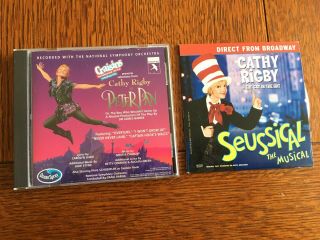 2 Cathy Rigby Cds Peter Pan (craisins Issue) And Rare Seussical Promo Only