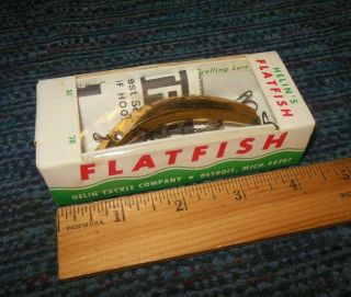 Vintage Helin Flatfish U20 Size Gold Color Nos
