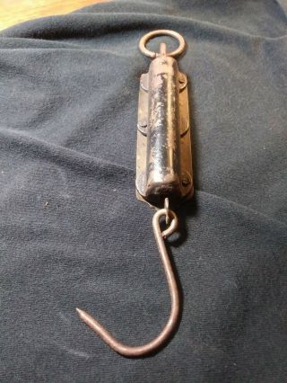 Vintage Antique Ps & W Co.  Hanging Spring Scale Fish Small Game