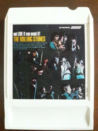 Rolling Stones 8 Track Tape Rare Got Live If You Want It Learjet Flatpak