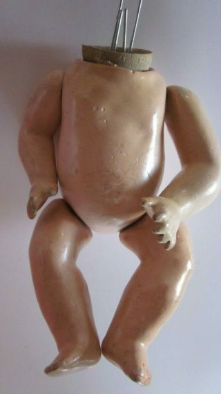 Vintage/antique German Composition Bent Knee Baby Doll Body 5 " 5 Part Strung