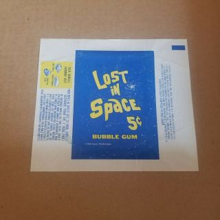 Rare 1966 Topps Lost In Space 5 - Cent Wax Wrapper - All - Ex