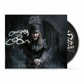 Ozzy Osbourne Hand Signed Autographed Ordinary Man Cd Black Sabbath Rare