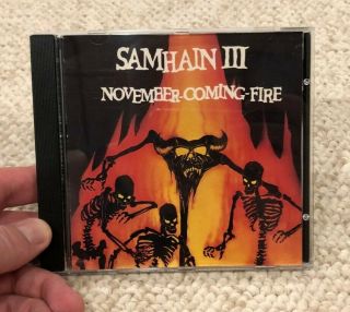 Samhain Iii November - Coming - Fire Cd 1986 Misfits/danzig Plan 9 1st Pressing Rare