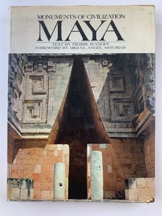 Book: Maya,  Monuments Of Civilization,  By Ivanoff,  1973,  Large Coffee Table Book