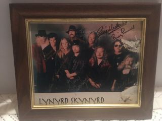 Rare Lynyrd Skynyrd Signed Autographed Band Photo
