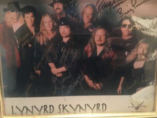 RARE Lynyrd Skynyrd Signed Autographed Band Photo 2