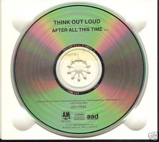 Think Out Loud Rare Promo Single After All This Time Cd