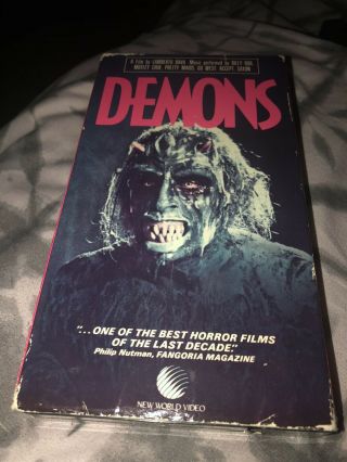 Demons 2 (vhs) Dario Argento Rare
