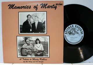 Rare Country Lp - Bev King & Joe Knight - Memories Of Marty - Marty Robbins Tribute